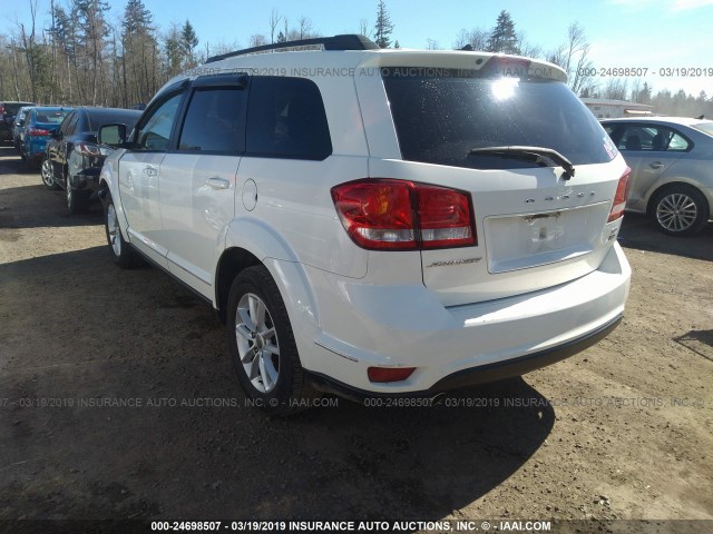 3C4PDCBG6ET211258 - 2014 DODGE JOURNEY SXT WHITE photo 3