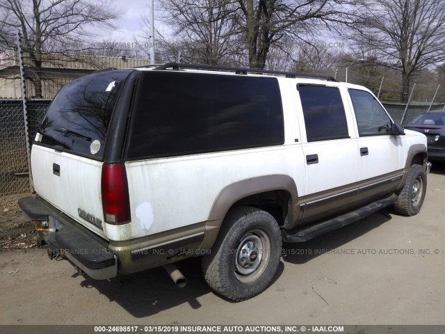 1GNGK26J2TJ410048 - 1996 CHEVROLET SUBURBAN K2500 WHITE photo 4