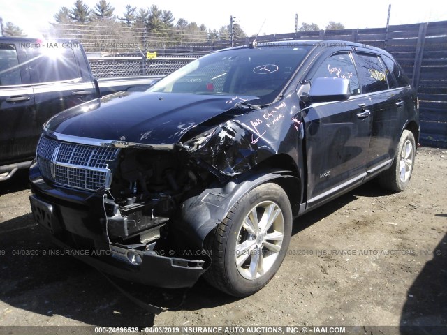 2LMDJ8JC0ABJ14862 - 2010 LINCOLN MKX BLACK photo 2