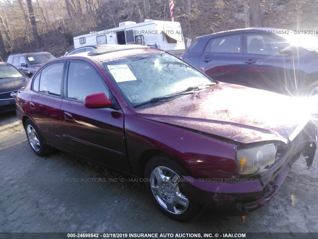 KMHDN46D35U969503 - 2005 HYUNDAI ELANTRA GLS/GT RED photo 1