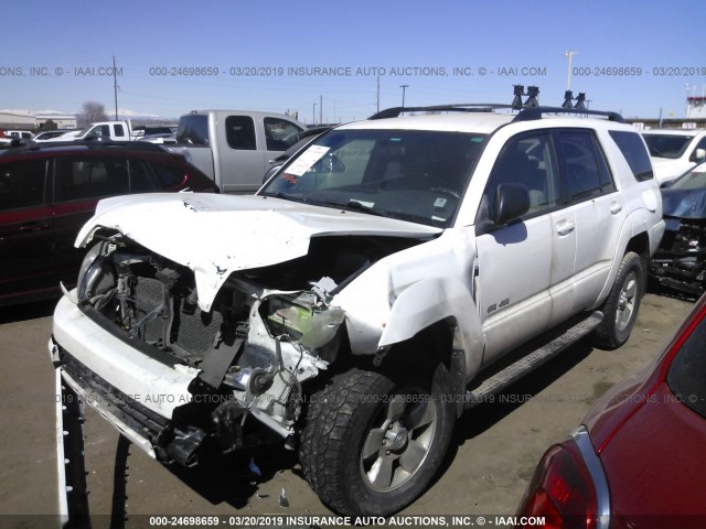 JTEBU14R950056596 - 2005 TOYOTA 4RUNNER SR5/SPORT WHITE photo 2