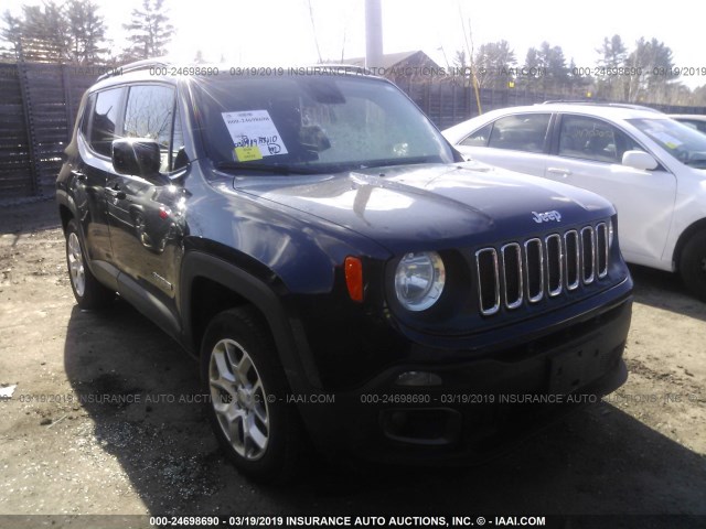 ZACCJBBTXFPC11559 - 2015 JEEP RENEGADE LATITUDE BLACK photo 1