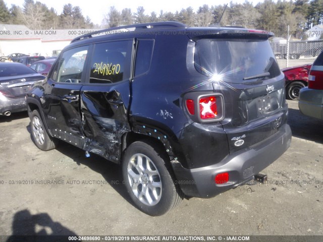 ZACCJBBTXFPC11559 - 2015 JEEP RENEGADE LATITUDE BLACK photo 3