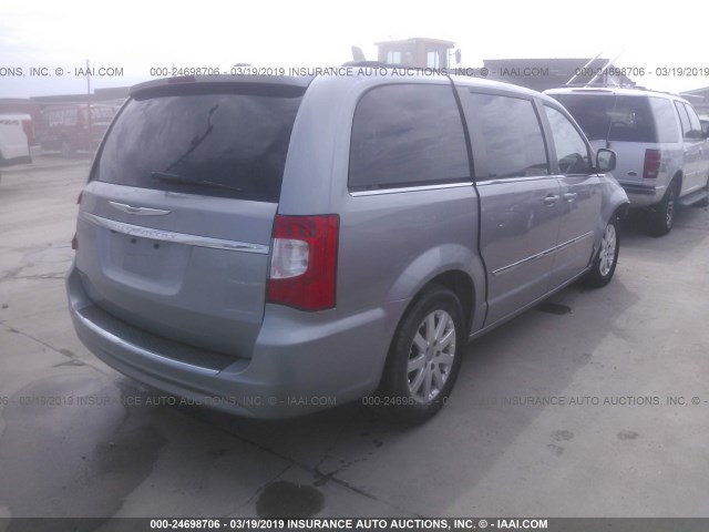 2C4RC1BG7DR730403 - 2013 CHRYSLER TOWN & COUNTRY TOURING SILVER photo 4