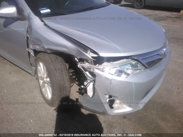 4T1BK1FK7CU523431 - 2012 TOYOTA CAMRY SE/XLE SILVER photo 6