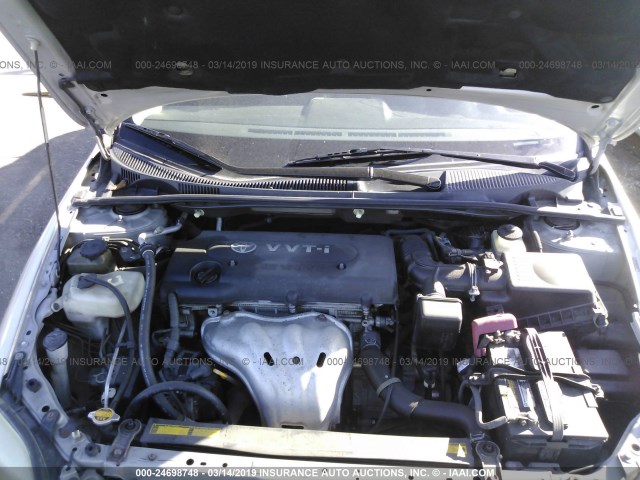 JTKDE177670155537 - 2007 TOYOTA SCION TC ვერცხლისფერი ფოტო 10