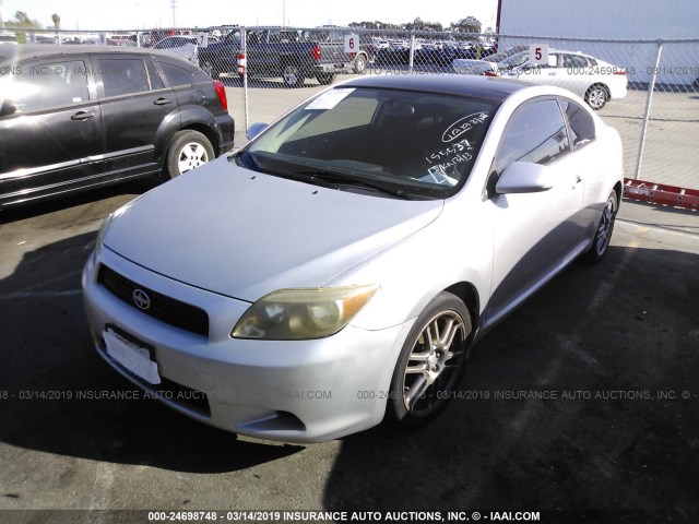 JTKDE177670155537 - 2007 TOYOTA SCION TC ვერცხლისფერი ფოტო 2
