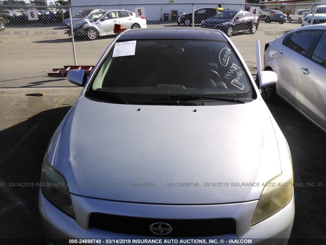 JTKDE177670155537 - 2007 TOYOTA SCION TC ვერცხლისფერი ფოტო 6