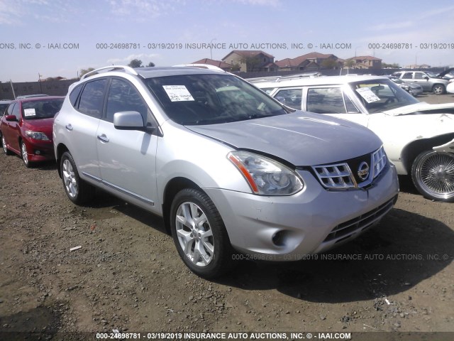 JN8AS5MT4BW572631 - 2011 NISSAN ROGUE S/SV/KROM SILVER photo 1
