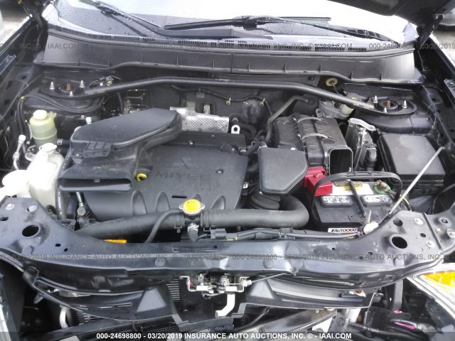 JA4LS31W29Z009488 - 2009 MITSUBISHI OUTLANDER SE შავი ფოტო 10