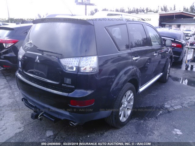 JA4LS31W29Z009488 - 2009 MITSUBISHI OUTLANDER SE შავი ფოტო 4