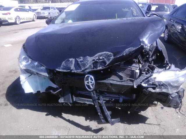 4T1BF1FK8FU043696 - 2015 TOYOTA CAMRY LE/XLE/SE/XSE BLACK photo 6