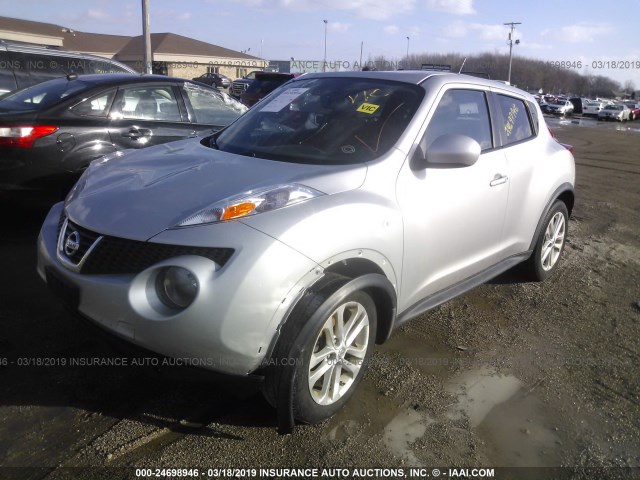 JN8AF5MVXDT212872 - 2013 NISSAN JUKE S/SV/SL SILVER photo 2