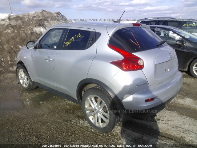 JN8AF5MVXDT212872 - 2013 NISSAN JUKE S/SV/SL SILVER photo 3