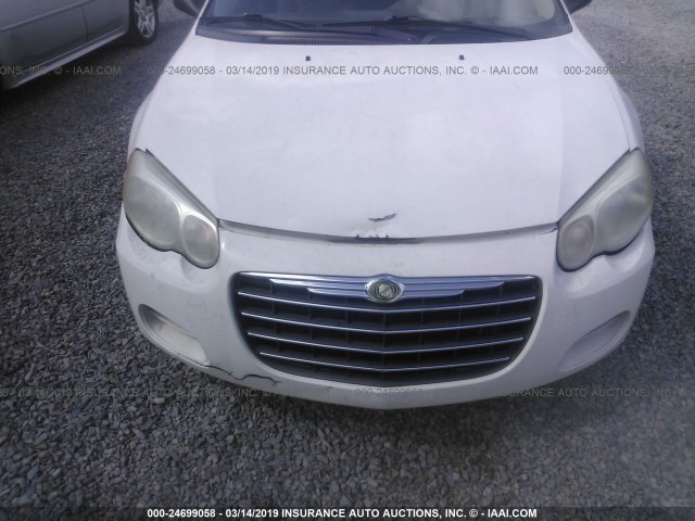 1C3EL56R15N637462 - 2005 CHRYSLER SEBRING TOURING თეთრი ფოტო 6