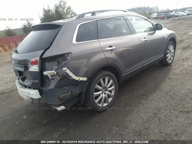 JM3TB28A780150237 - 2008 MAZDA CX-9 GRAY photo 4