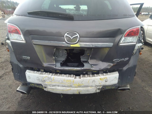 JM3TB28A780150237 - 2008 MAZDA CX-9 GRAY photo 6