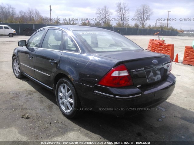 1FAFP25115G124530 - 2005 FORD FIVE HUNDRED LIMITED BLACK photo 3