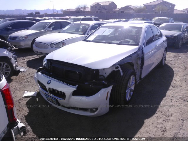 WBAXH5C50DD107430 - 2013 BMW 528 XI WHITE photo 2