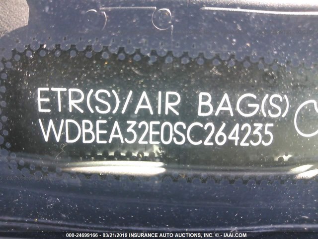 WDBEA32E0SC264235 - 1995 MERCEDES-BENZ E 320 BASE/320 SPECIAL SILVER photo 9