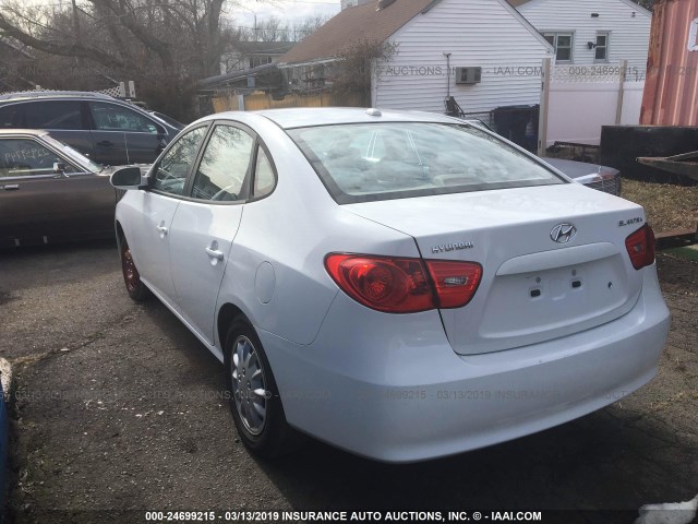 KMHDU46DX8U346449 - 2008 HYUNDAI ELANTRA GLS/SE/LIMITED WHITE photo 3