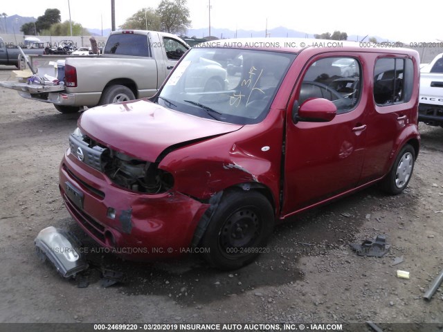 JN8AZ2KR1AT155615 - 2010 NISSAN CUBE S/SL/KROM RED photo 2