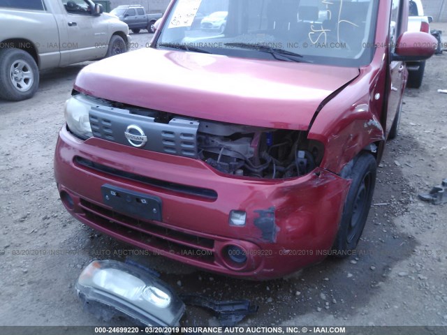 JN8AZ2KR1AT155615 - 2010 NISSAN CUBE S/SL/KROM RED photo 6