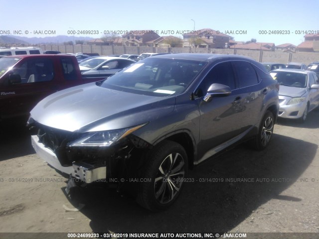 2T2ZZMCA3HC091044 - 2017 LEXUS RX 350/BASE/F SPORT GRAY photo 2