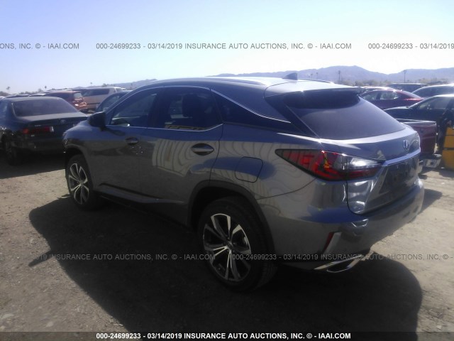 2T2ZZMCA3HC091044 - 2017 LEXUS RX 350/BASE/F SPORT GRAY photo 3