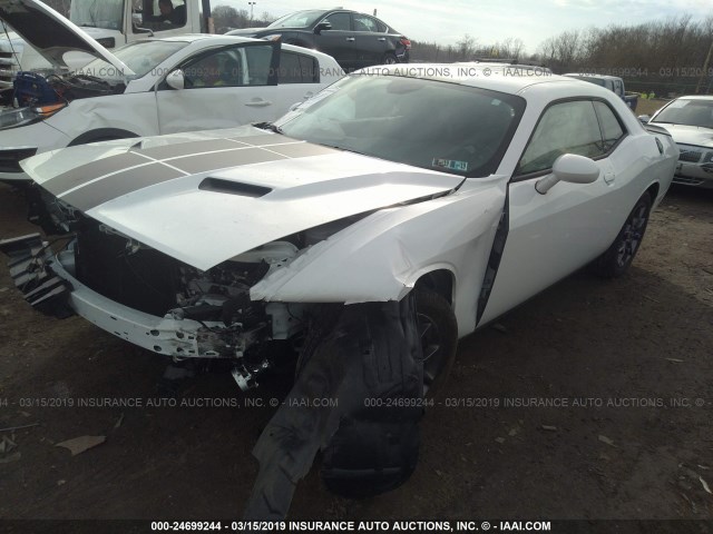 2C3CDZGG8JH272113 - 2018 DODGE CHALLENGER GT WHITE photo 2