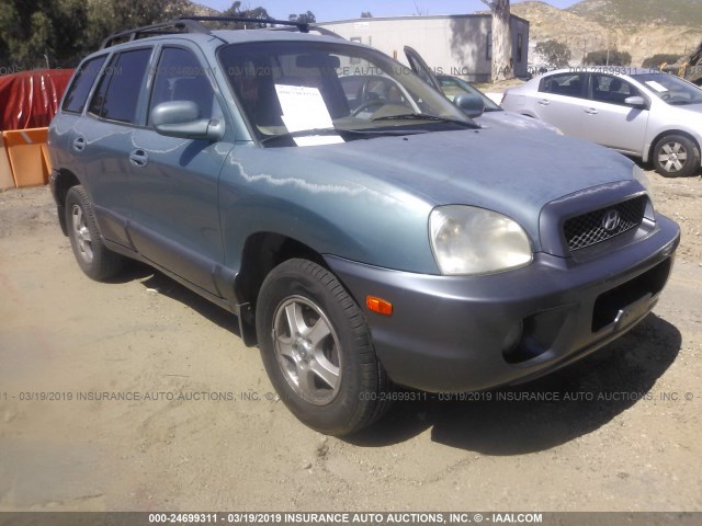 KM8SC13D42U255858 - 2002 HYUNDAI SANTA FE GLS/LX GREEN photo 1