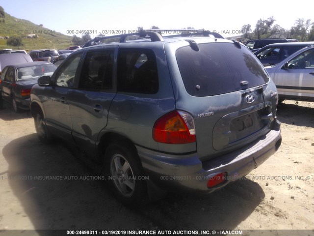 KM8SC13D42U255858 - 2002 HYUNDAI SANTA FE GLS/LX GREEN photo 3