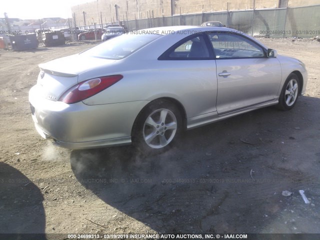 4T1CA38PX4U004094 - 2004 TOYOTA CAMRY SOLARA SE/SLE SILVER photo 4