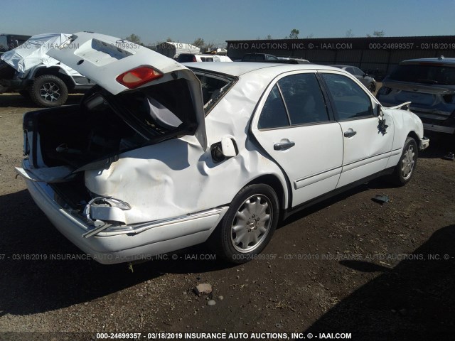 WDBJF65H2XA948651 - 1999 MERCEDES-BENZ E 320 WHITE photo 4