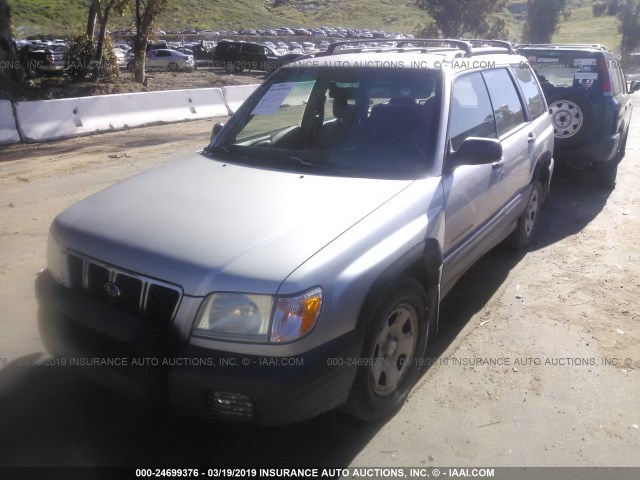 JF1SF63521H705084 - 2001 SUBARU FORESTER L SILVER photo 2