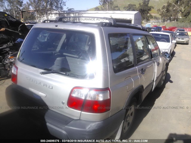 JF1SF63521H705084 - 2001 SUBARU FORESTER L SILVER photo 4