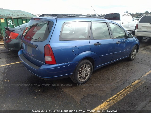 1FAHP36302W184833 - 2002 FORD FOCUS SE/SE COMFORT/ZTW/SE SPRT Light Blue photo 4