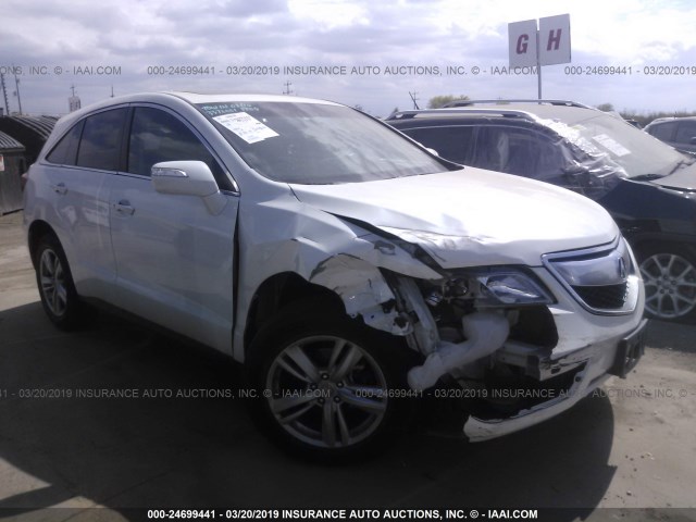 5J8TB3H53EL000512 - 2014 ACURA RDX TECHNOLOGY WHITE photo 1