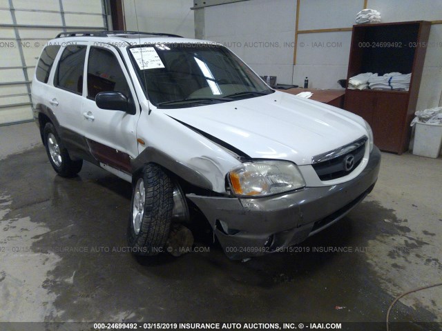 4F2YU08102KM04055 - 2002 MAZDA TRIBUTE LX/ES WHITE photo 1