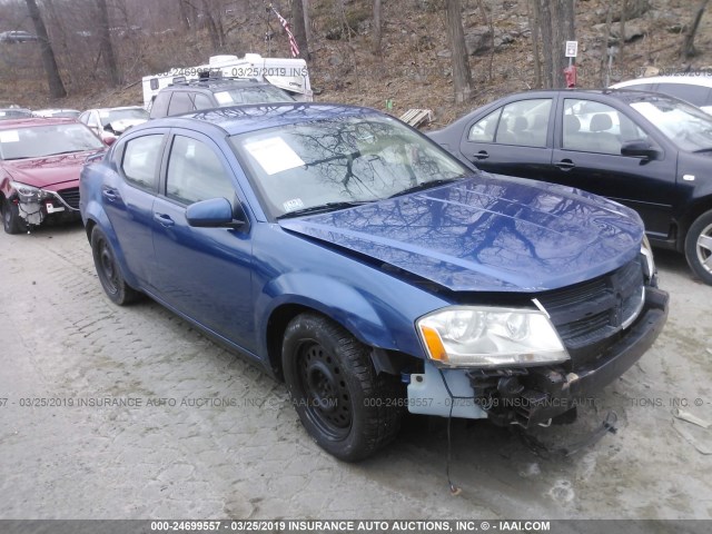 1B3CC5FB1AN163658 - 2010 DODGE AVENGER R/T BLUE photo 1