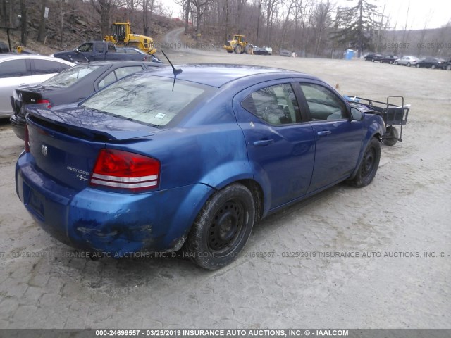 1B3CC5FB1AN163658 - 2010 DODGE AVENGER R/T BLUE photo 4