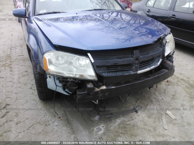 1B3CC5FB1AN163658 - 2010 DODGE AVENGER R/T BLUE photo 6