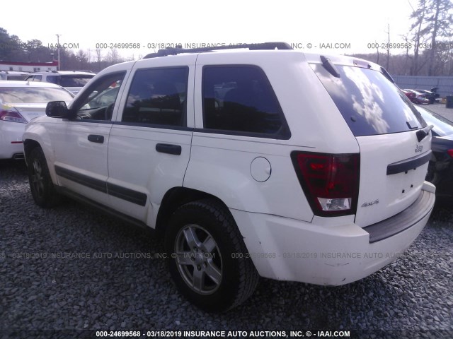 1J4GR48K05C662064 - 2005 JEEP GRAND CHEROKEE LAREDO/COLUMBIA/FREEDOM 白色 照片 3