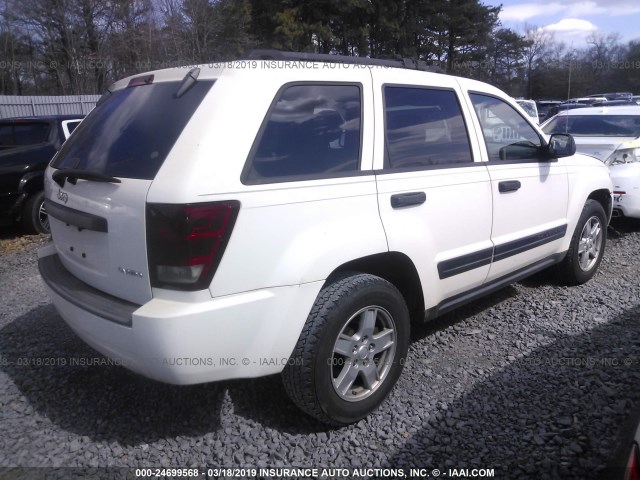 1J4GR48K05C662064 - 2005 JEEP GRAND CHEROKEE LAREDO/COLUMBIA/FREEDOM 白色 照片 4