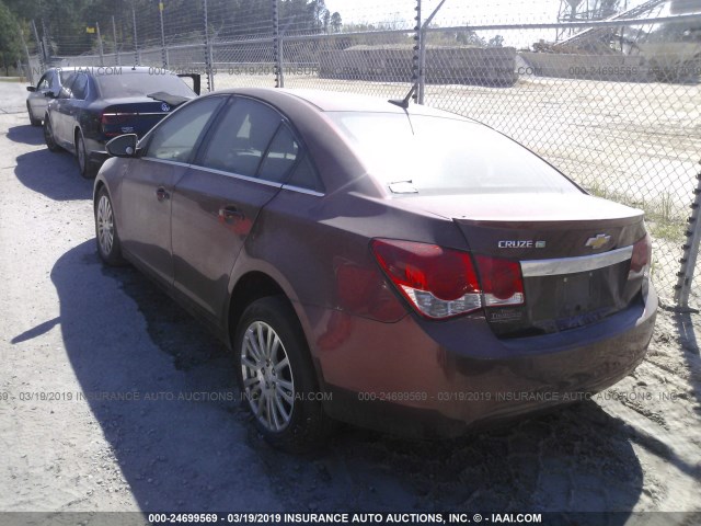 1G1PK5SC0C7203133 - 2012 CHEVROLET CRUZE RED photo 3