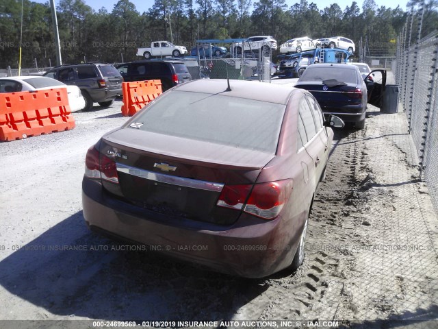 1G1PK5SC0C7203133 - 2012 CHEVROLET CRUZE RED photo 4