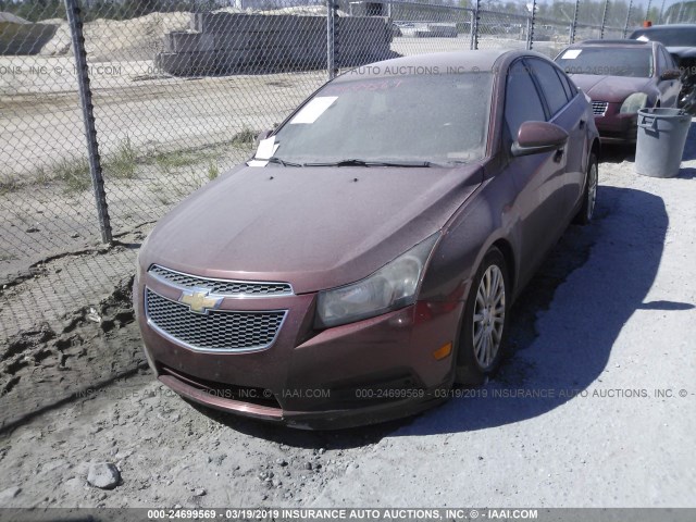 1G1PK5SC0C7203133 - 2012 CHEVROLET CRUZE RED photo 6