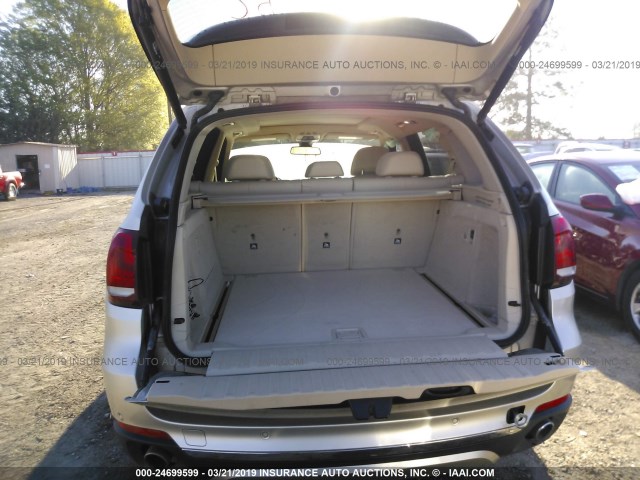 5UXKR0C53F0K52287 - 2015 BMW X5 XDRIVE35I SILVER photo 8
