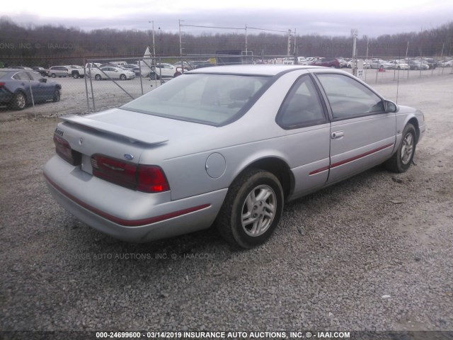 1FALP62W0VH144952 - 1997 FORD THUNDERBIRD LX SILVER photo 4