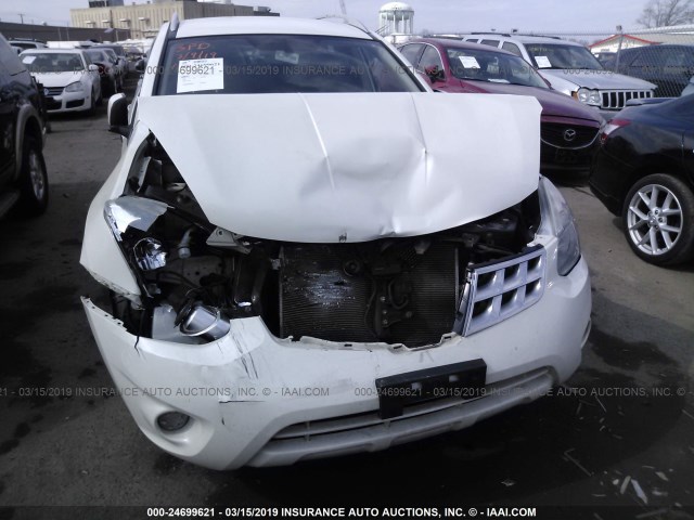 JN8AS5MV9CW403367 - 2012 NISSAN ROGUE S/SV WHITE photo 6